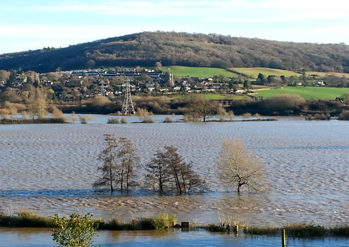 Bathampton Meadows Flooded Christmas 2013