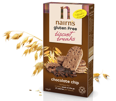 Nairns Gluten Free Chocolate Chip Biscuit Breaks 400