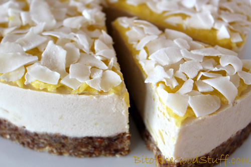 Pina Colada 'Cheese' cake #Dairyfree #Glutenfree #Vegan