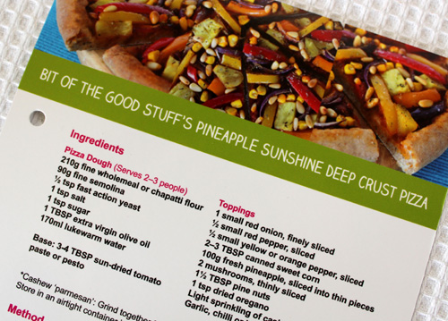 Sunshine Pizza Recipe Card