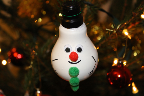 Snowman Lightbulb