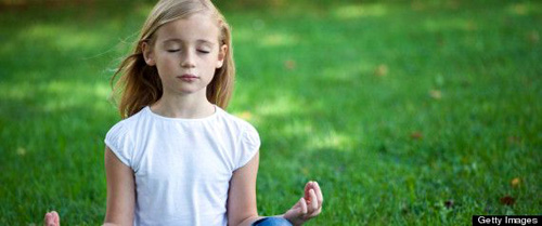 Girl meditating