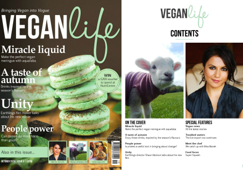 Vegan Life Issue 9 Cover collage