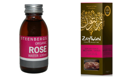 Rose Water and Date Collage
