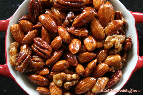 Mapled Glazed Almonds, Pecans & Walnuts