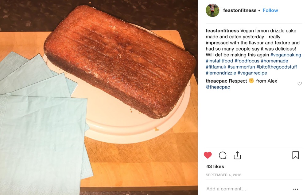 Vegan Lemon Drizzle Cake