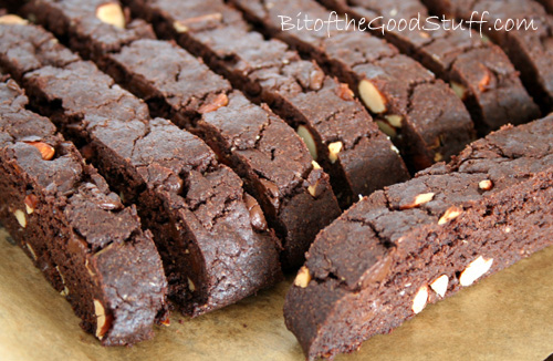 Chocolate and Almond Biscotti (Vegan / Dairy-Free / Egg-Free) | Bit of the Good Stuff