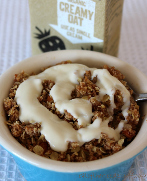 Apple Crumble & Oatly Cream