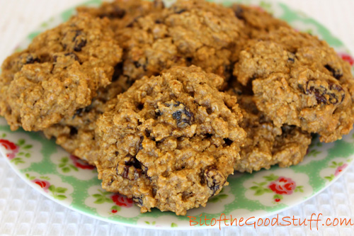 Orange Spiced Oatmeal Raisin Cookies