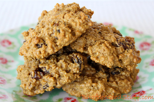 Orange Spiced Oatmeal Raisin Cookies