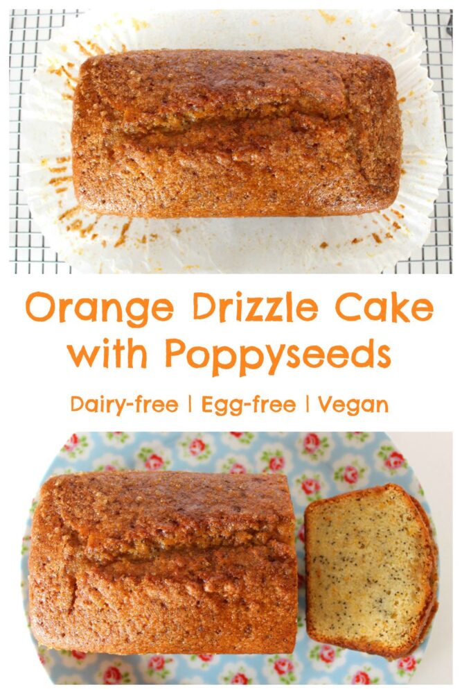 Vegan Orange Drizzle Cake (Dairy-Free)
