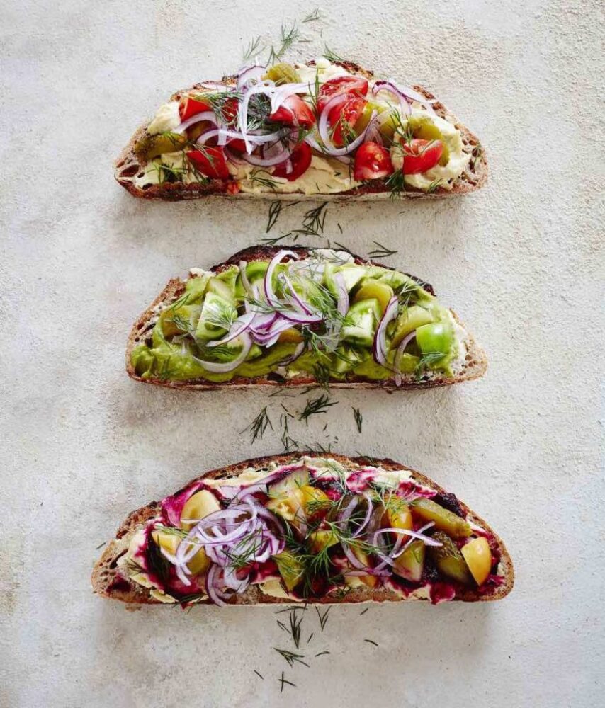 Hummus Where The Heart Is Open Sandwiches