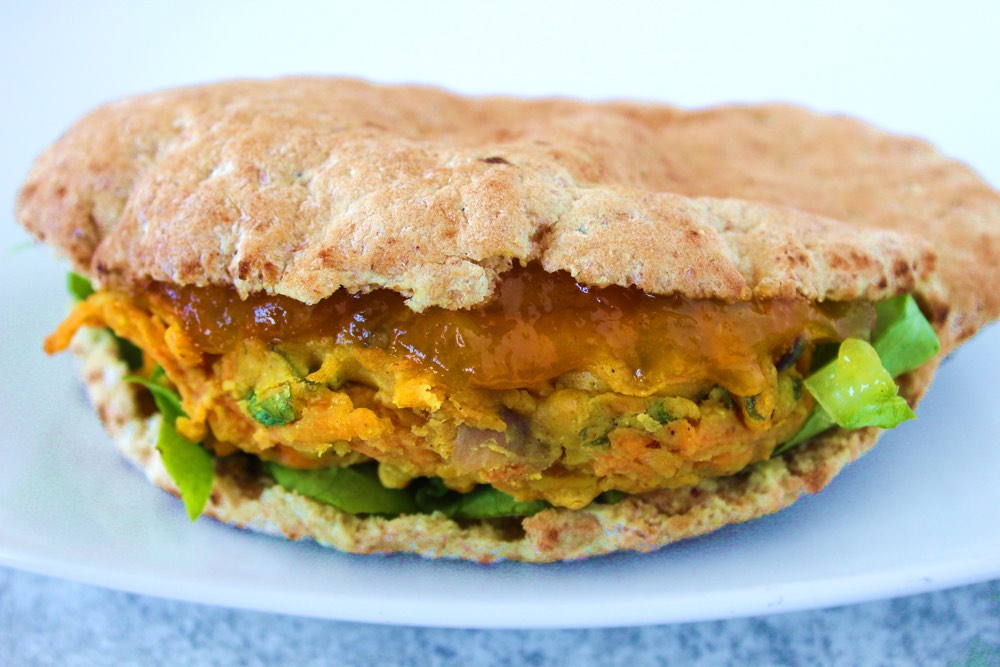 Indian-Spiced Sweet Potato Fritters