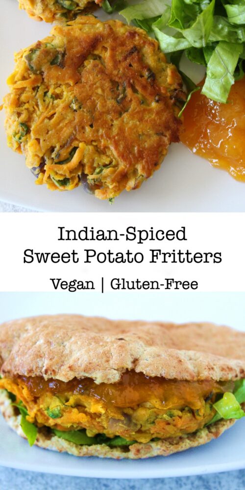 Indian-Spiced Sweet Potato Fritters
