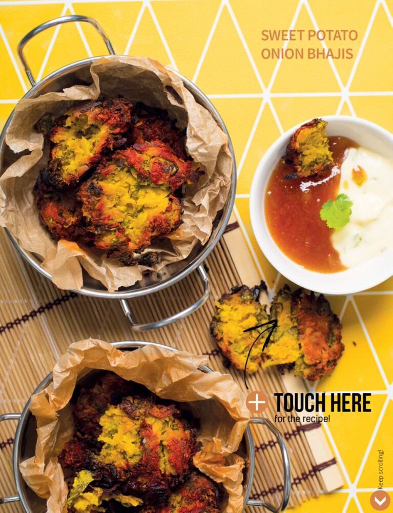 Vegan Life Sweet Potato Bhajis