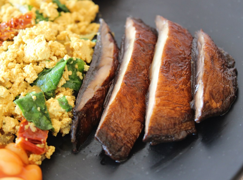Roasted Mushrooms in Vegan All Day Breakfast 