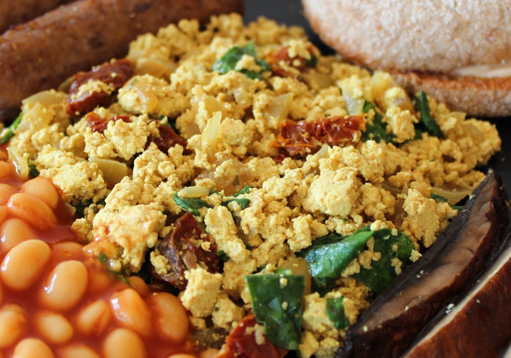 Scrambled Tofu in Vegan All Day Breakfast