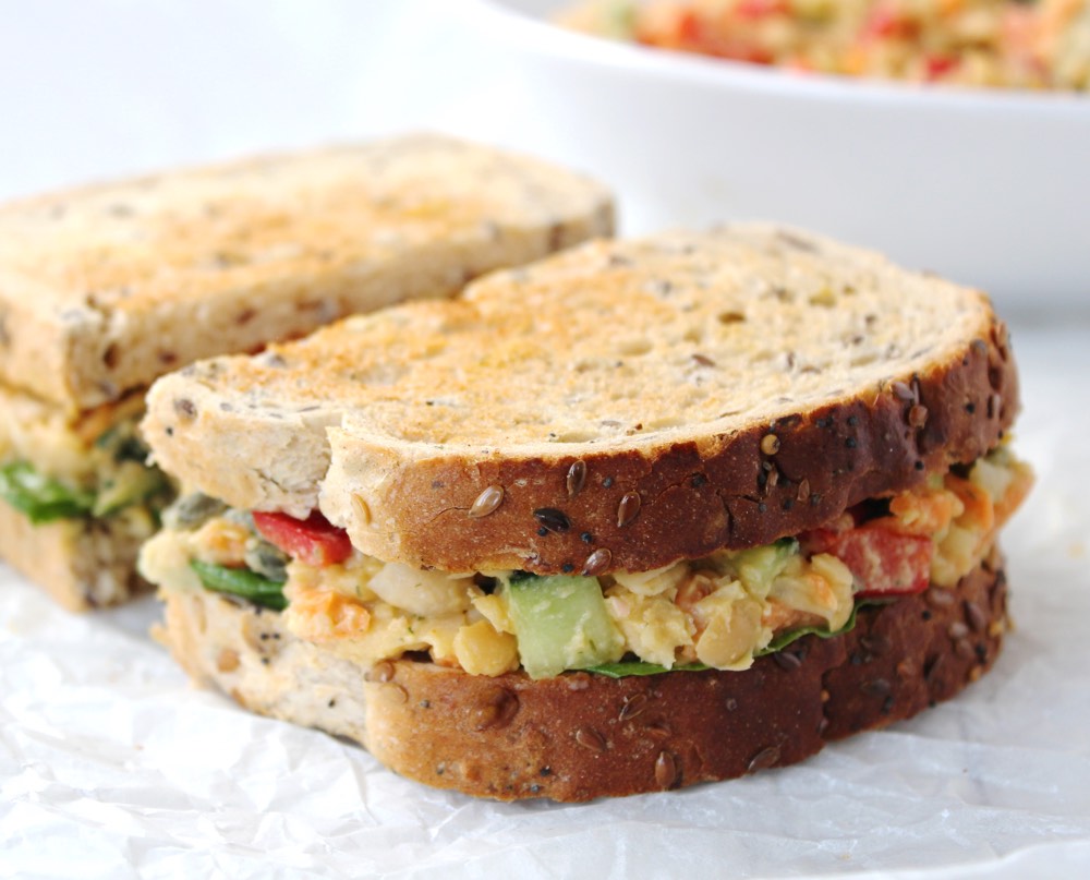 Chickpea Smash with Dill Pickles – Delicious Vegan Sandwich Filling ...