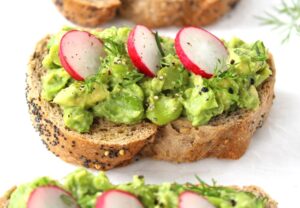 Avocado and Edamame Smash on Toast