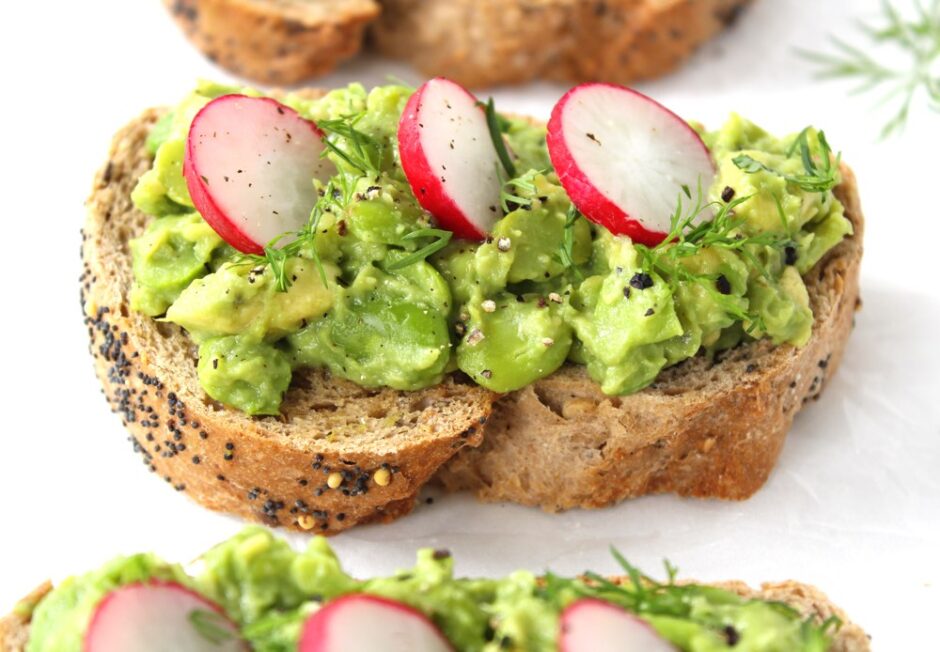 Avocado and Edamame Smash on Toast