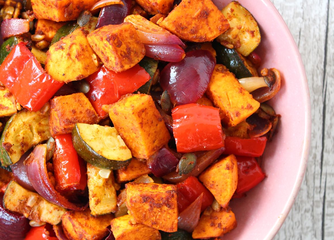 Moroccan Roasted Vegetables with Jewelled Couscous – Bit of the Good Stuff