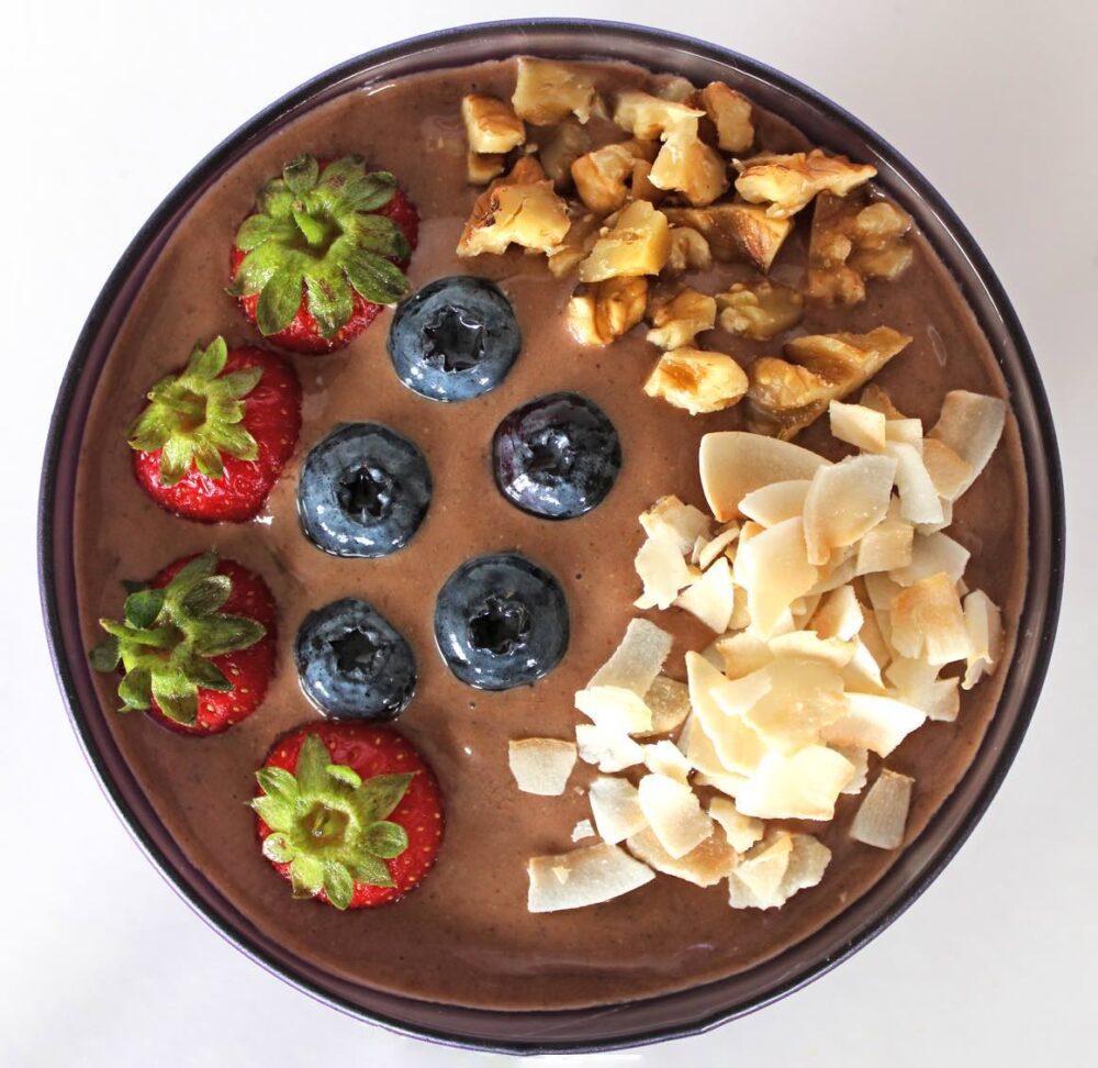 Chocolate Banana Ice Cream Smoothie Bowl (Vegan / Dairy-Free)
