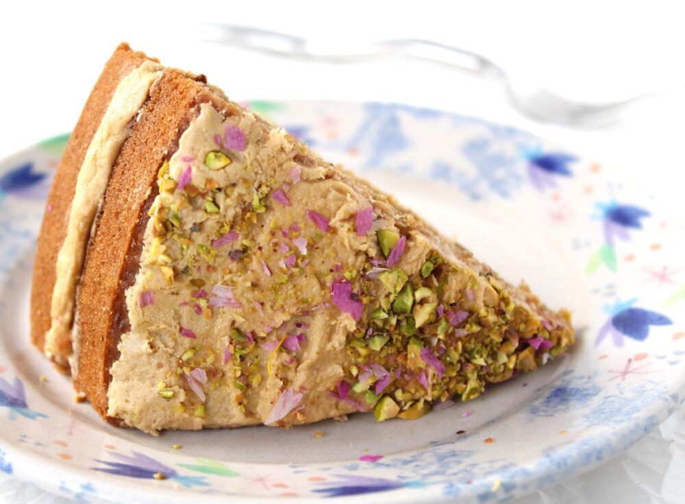 Vegan Coffee and Walnut Cake