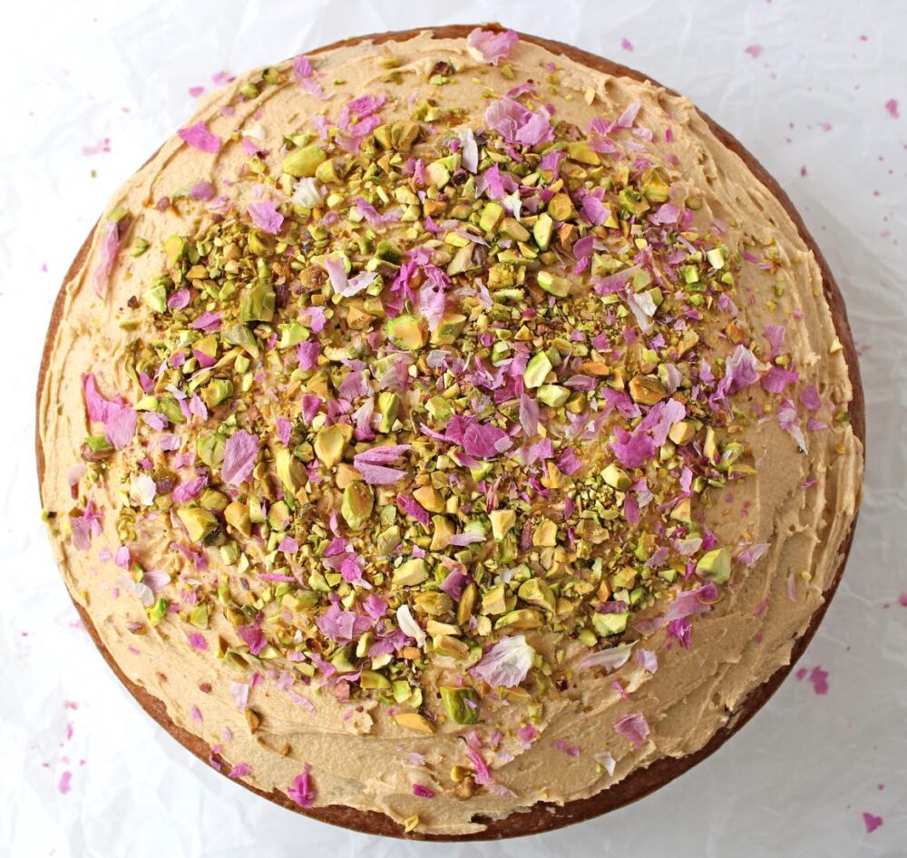 Vegan Coffee and Walnut Cake