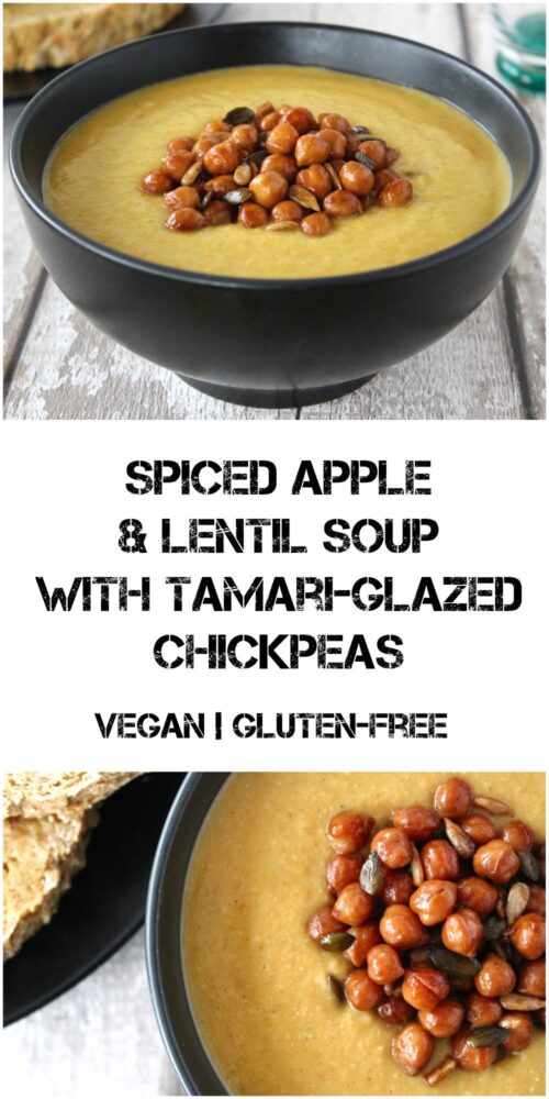 Spiced Apple and Lentil Soup