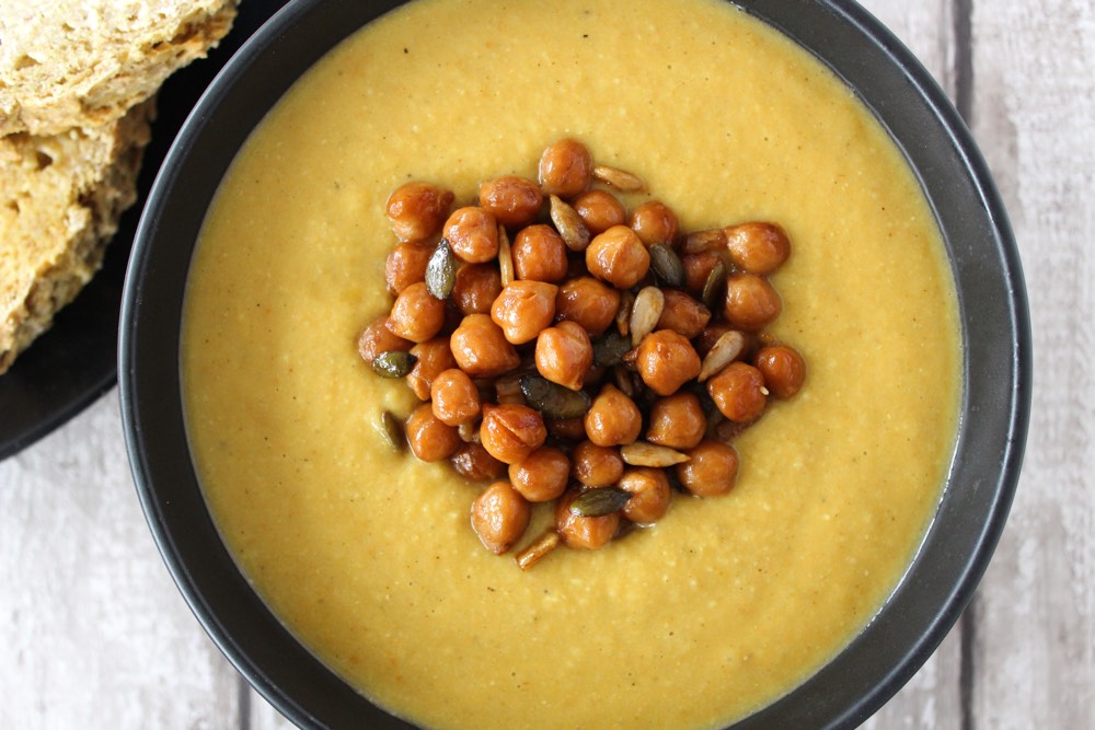 Spiced Apple and Red Lentil Soup