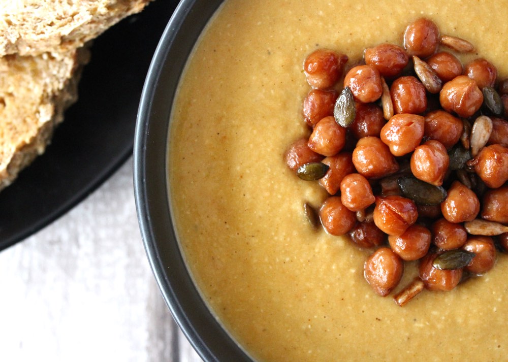 Spiced Apple and Red Lentil Soup