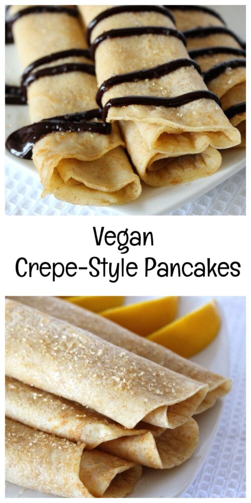 Vegan Crepe Style Pancakes
