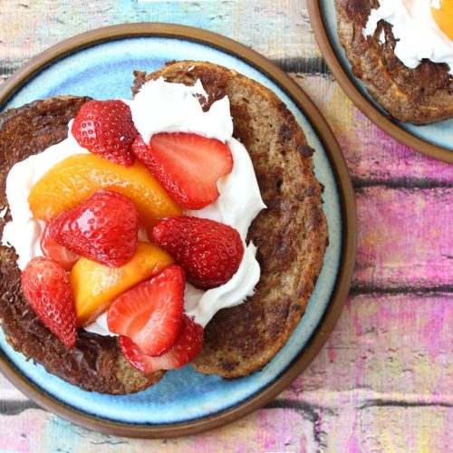 Vegan French Toast with Strawberries and Cream – Bit of the Good Stuff