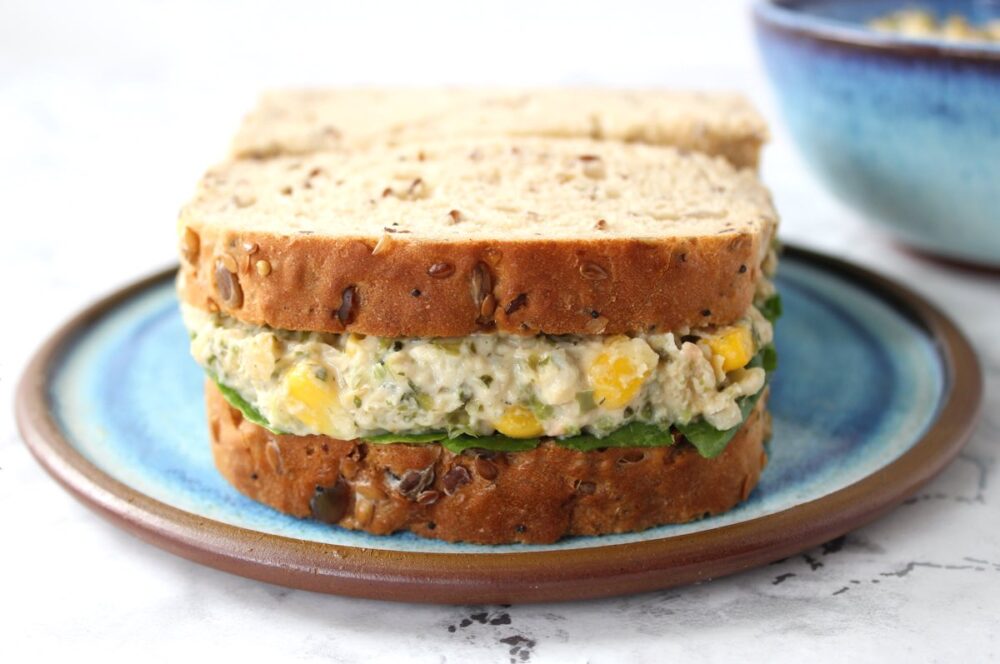Chickpea 'Tuna' Mayo Sandwich (Vegan)