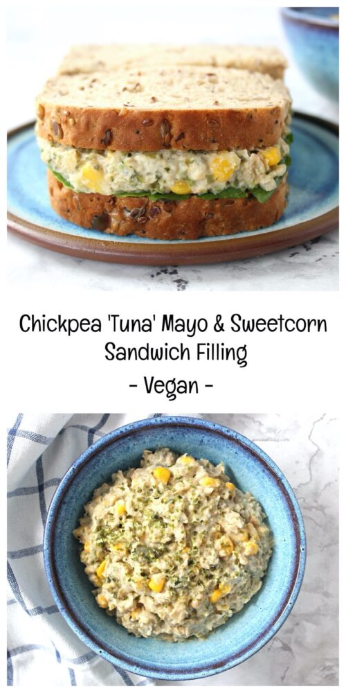 Chickpea Tuna Mayo Sandwich (Vegan)