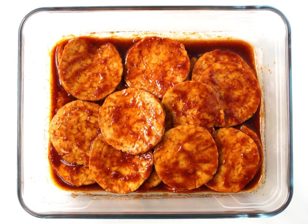 Tempeh Slices Marinading 