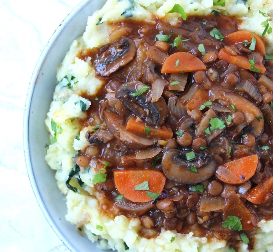 Mushroom Lentil Ragout