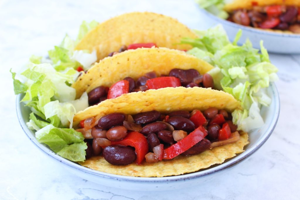 Quick &amp; Easy Mexican Bean Tacos – Bit of the Good Stuff
