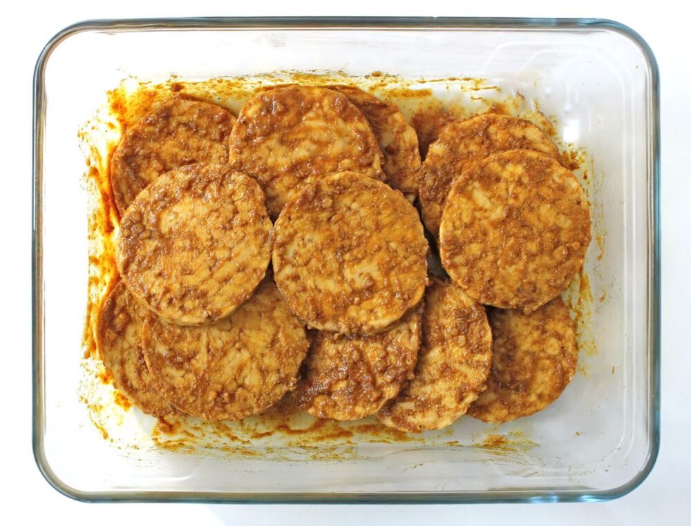 Curried Tempeh Marinading 