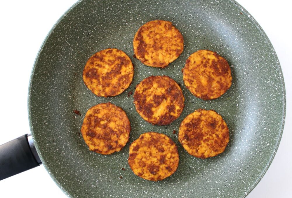 Curried Tempeh Pan Fried