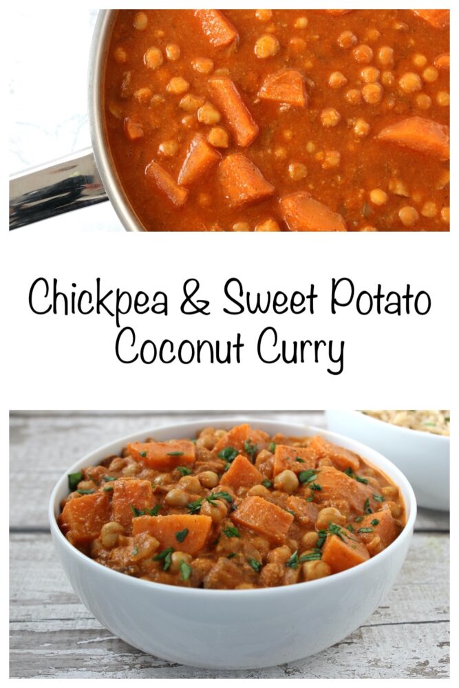 Chickpea & Sweet Potato Coconut Curry