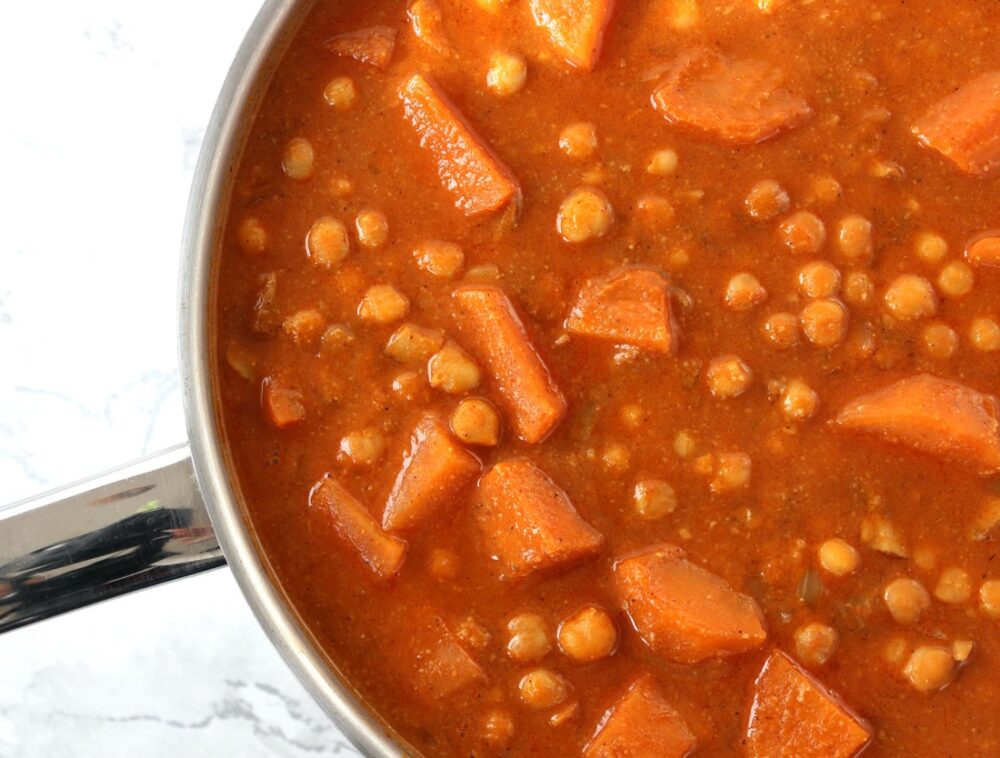 Chickpea and Sweet Potato Coconut Curry