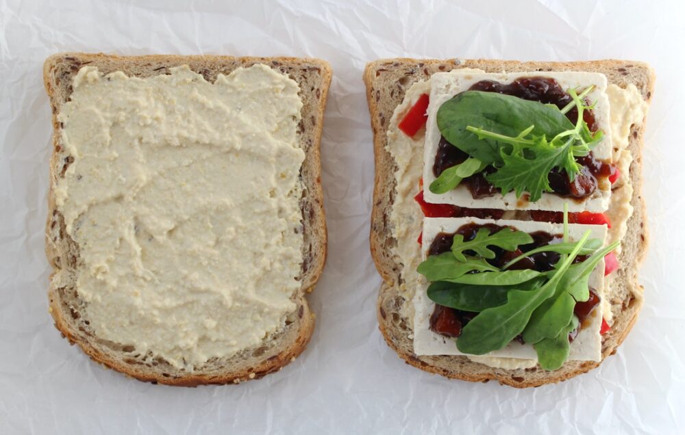 Mediterranean Vegan Sandwich