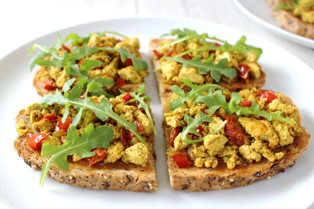 Scrambled Tofu on Toast