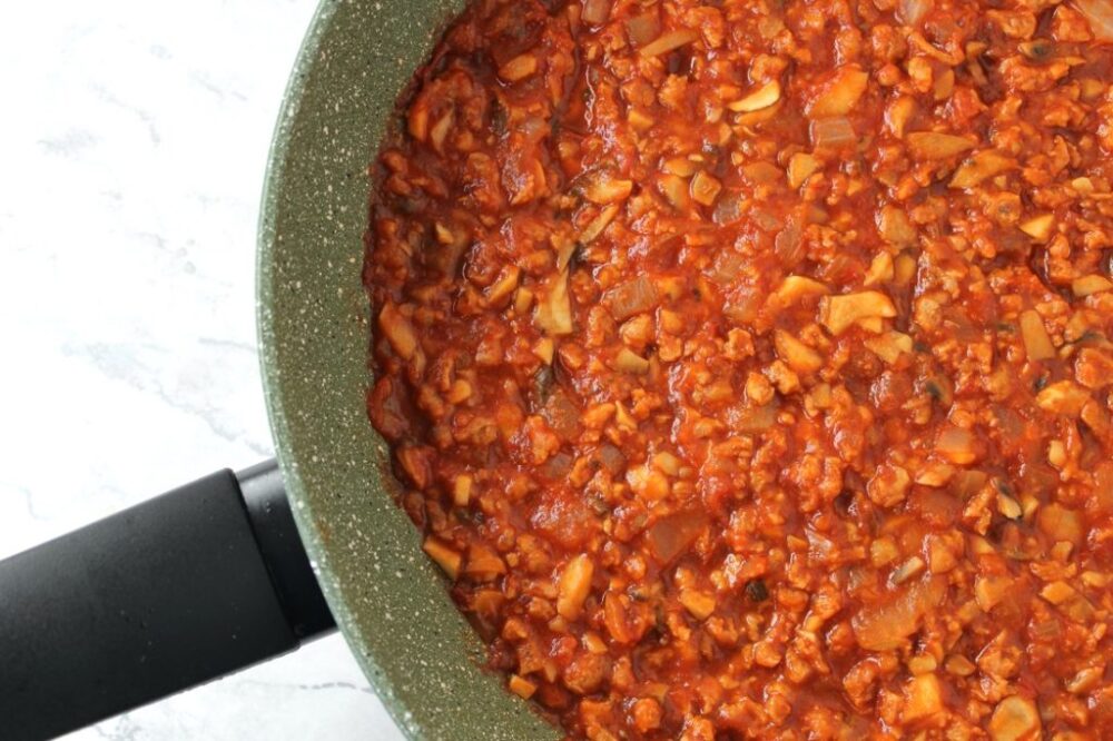 Speedy Vegan Spaghetti Bolognese