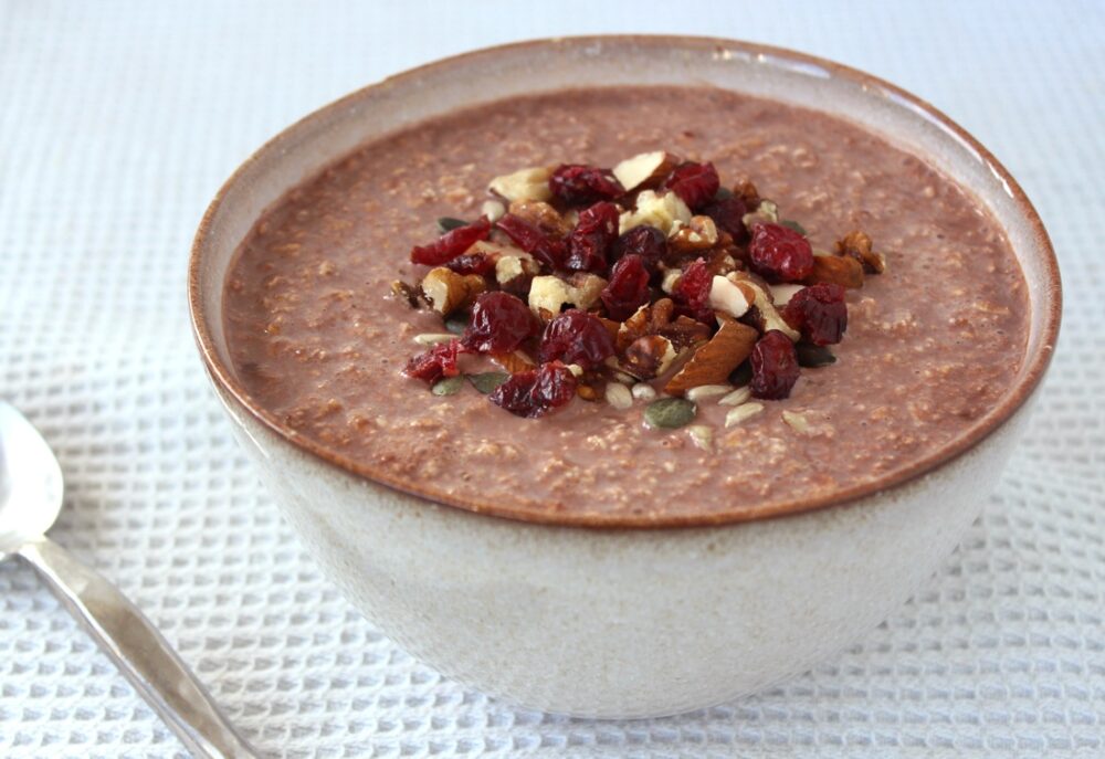 Vegan Chocolate Instant Oat Bowl