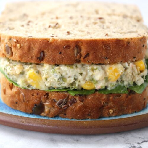 Chickpea Tuna Mayo Sandwich (Vegan)