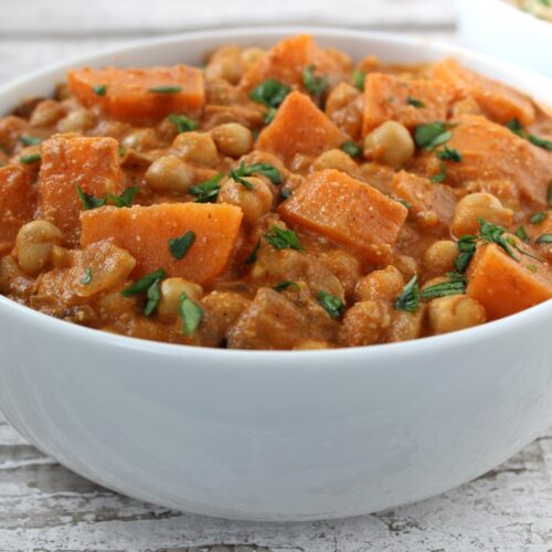 Chickpea and Sweet Potato Coconut Curry (Vegan | Dairy-Free)