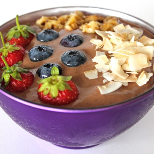 Chocolate Banana Ice Cream Smoothie Bowl (Vegan / Dairy-Free)