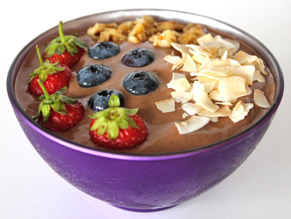 Chocolate Banana Ice Cream Smoothie Bowl (Vegan / Dairy-Free)